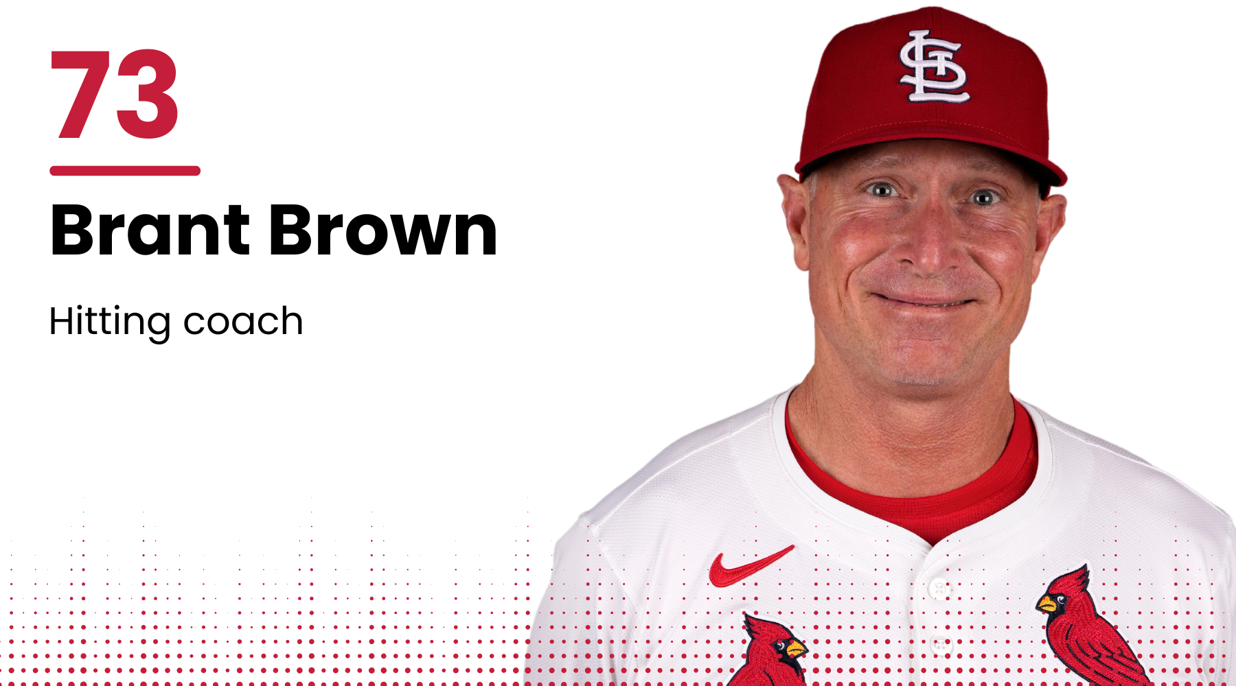 2025 Cardinals roster: Brant Brown, Hitting coach